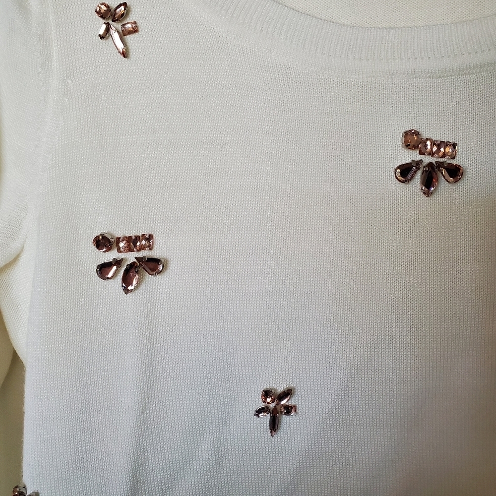 Jeweled sweater Loft‎ - Picture 4 of 6